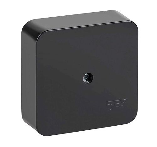 Коробка универсальная ОУ 80х80х25мм с крышкой IP40 (черная) ТУСО Ruvini