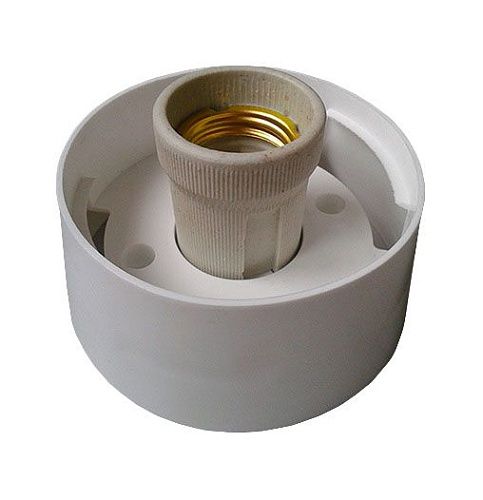 Основание светильника НББ-64-60-110 Е27 100х50мм пластмассовое прямое (белый) Владасвет