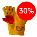 Краги пятипалые спилковые для сварщика КРС класс АВ усиленная ладонь размер 11 (желтый) Arcticus