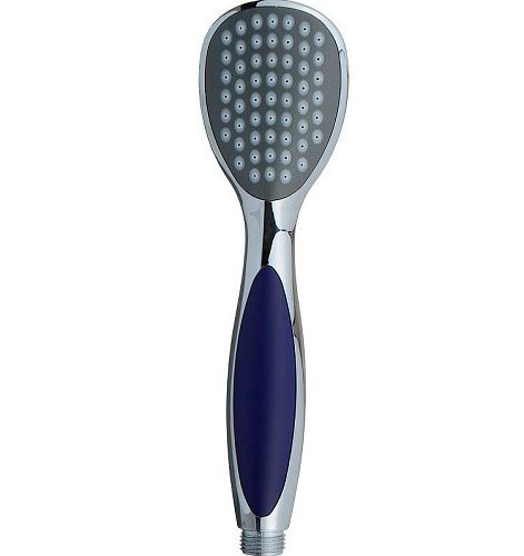 Лейка для душа 1-функциональная 65х85мм хром/серый/фиолетовый MELODIA MKP20570P