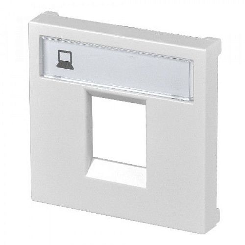 Накладка для 1 разъёма 2-модульная 2017/2018.  N2218.1 BL (альпийский белый) Zenit ABB