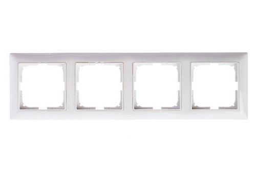 Рамка 4 поста 2514-94 (альпийский белый) Basic 55 ABB (1725-0-1482)