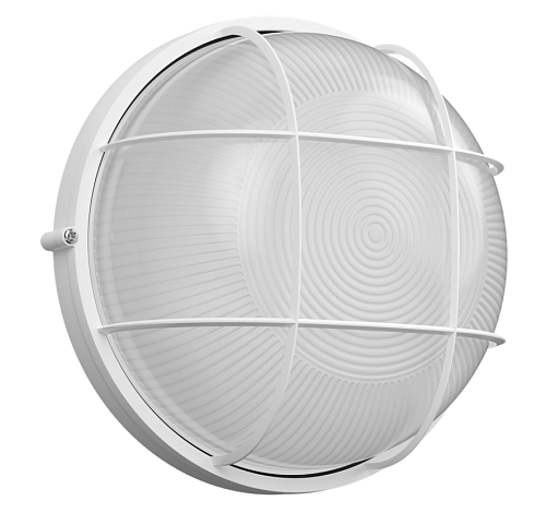 Светильник накаливания настенно-потолочный с решеткой 100ВТ IP54 НПП1102 IEK круг белый 