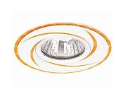 Светильник точечный неповоротный STELLA 51 2 04 50Вт GU5.3 Ø95мм Øотв.55мм IP20 ITALMAC золото/белый