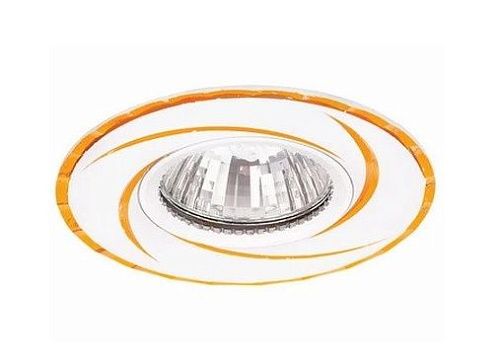 Светильник точечный неповоротный STELLA 51 2 04 50Вт GU5.3 Ø95мм Øотв.55мм IP20 ITALMAC золото/белый