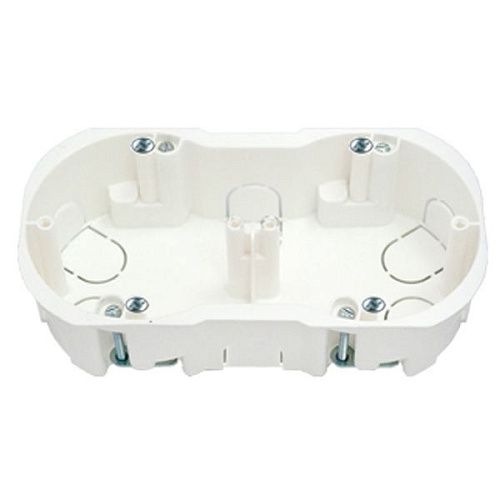 Коробка монтажная СУ для гипсокартона для рамочно-узловой сборки с винтами 155х76х45.5мм 2 местная IP20 BYLECTRICA