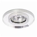 Светильник точечный неповоротный BOHEMIA 51 21 70 50Вт GU5.3 Ø95х10мм Øотв.60мм IP20 ITALMAC белое зеркало