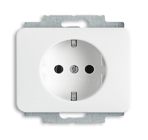 BJE 20 EUC-24G Розетка 2Р+Е (белая глянцевая) Alpha Nea/Exlusive АВВ