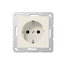Розетка с заземлением с защитными шторками (слоновая кость) ECO Profi JUNG Розетка с заземлением с защитными шторками (слоновая кость) ECO Profi JUNG
