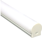 Профиль алюминиевый круглый накладной CAB282 16х20х2000мм (комплект: 2 заглушки 4 крепежа) серебристый FERON Профиль алюминиевый круглый накладной CAB282 16х20х2000мм (комплект: 2 заглушки 4 крепежа) серебристый FERON