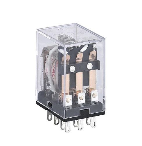 Реле промежуточное JZX-22F(D) 3 контакта с индикацией LED 5А 220В AC(R) CHINT (285202)