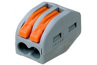 Клемма розеточная 2х2.5мм2 222-412 WAGO Клемма розеточная 2х2.5мм2 222-412 WAGO