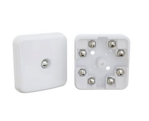 Коробка разветвительная ОУ 42x42х21мм с крышкой 4 контакта для охранно-пожарной сигнализации КС-4 SLT