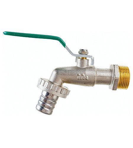 Кран водоразборный 3/4 НР со штуцером ручка рычаг TeRma Greet