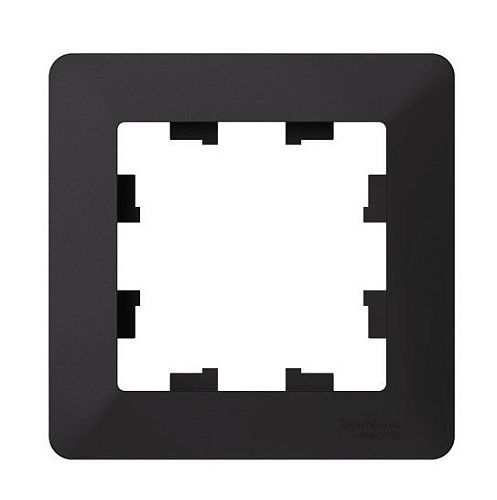 Рамка 1 пост (карбон/дымч. черный) ATLASDESIGN AIR SE