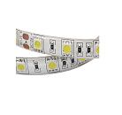 Лента светодиодная 5050 12В IP65 60 диодов/метр (комплект: лента+блок питания) белый