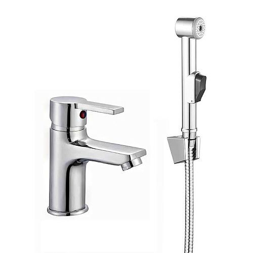 Cмеситель умывальник MELODIA Aria картридж д.35мм с гигиеническим душем MDV35722