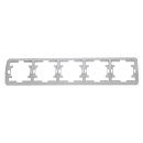 Рамка 5 постов горизонтальная (белый) Mimoza MAKEL
