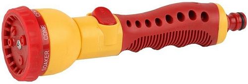 Наконечник поливочный 7 режимов пластиковый с TPR C-7 GRINDA