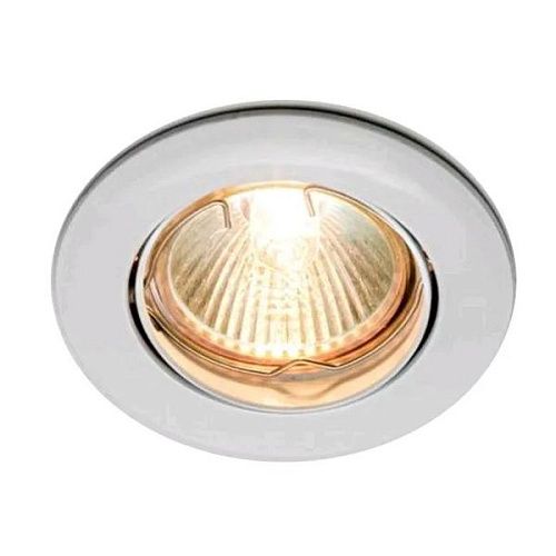 Светильник точечный поворотный CAST 62 CHROME 50Вт MR16 Øотв.85мм IP20 Max Light алюминиевое литье/хром