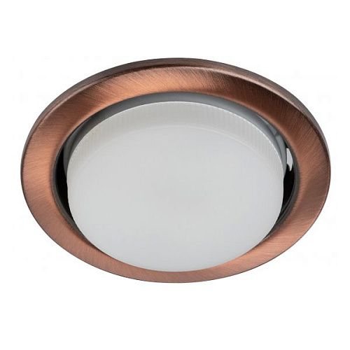 Светильник точечный неповоротный KL35 SC/1 (к) 220В GX53 Ø106мм Øотв.90мм IP20 ЭРА медь