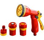 Поливочный набор GS-34 пистолет 8 режимов коннекторы 3/4" адаптер 1/2"-3/4" GRINDA 8-427384