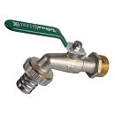 Кран водоразборный 1/2 НР со штуцером (ручка рычаг) TERMA