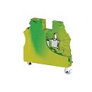 Клеммник на DIN рейку 2.5мм2 AVK 2.5 (желто-зеленый) Klemsan