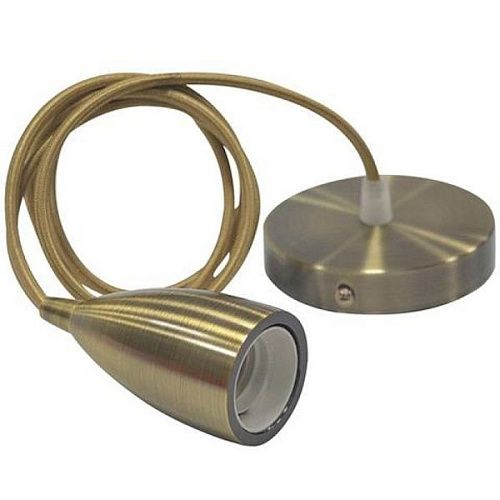 Патрон Е27 декоративный на подвесе EDISON Horoz СТАРАЯ БРОНЗА (021-002-0001)