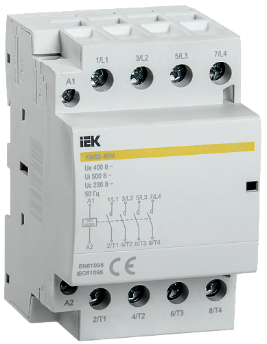 Контактор модульный КМ63-40М 220В AC/DC KARAT ИЭК (MKK21-63-40)