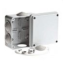 Коробка распаячная ОУ 100х100х50мм с крышкой 6 вводов IP55 ТУСО Ruvinil