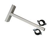 Кронштейн на столб дистанционный 300мм под ленту с двумя хомутами (№6)