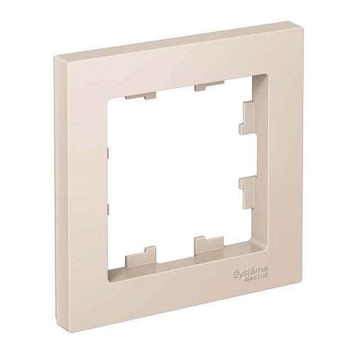 Рамка 1 пост (бежевый) ATLASDESIGN SE