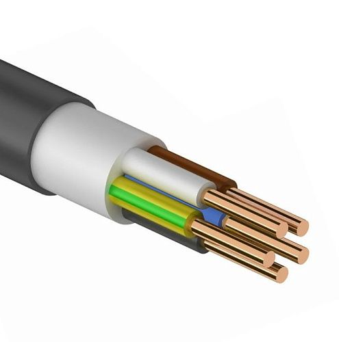 Кабель силовой ВВГзнг(А)-LS 5х6.0 Калужский кабельный завод (ККЗ) (ГОСТ)