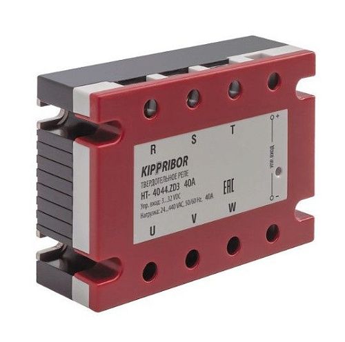 Реле твердотельное трёхфазное HT-4044.ZD3 [M02] 40А/440V AC упр.3-32V DC KIPPRIBOR