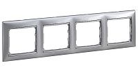 Рамка 4 поста горизонтальная (алюминий) Valena Classic Legrand/Daccord (770154) Рамка 4 поста горизонтальная (алюминий) Valena Classic Legrand/Daccord (770154)