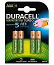 Аккумулятор Duracell HR03 ААА 900мАч 1.2В предзаряженные