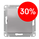 Выключатель 1кл с самовозвратом схема 1 10АХ механизм (алюминий) ATLASDESIGN SE Выключатель 1кл с самовозвратом схема 1 10АХ механизм (алюминий) ATLASDESIGN SE