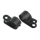 Кабельная скоба под винт 16 мм Р-образная черная (50шт/уп) REXANT 