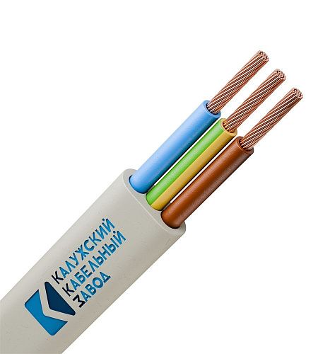 Шнур бытовой ШВВП 3х0.75 Калужский кабельный завод (ККЗ) (ГОСТ)