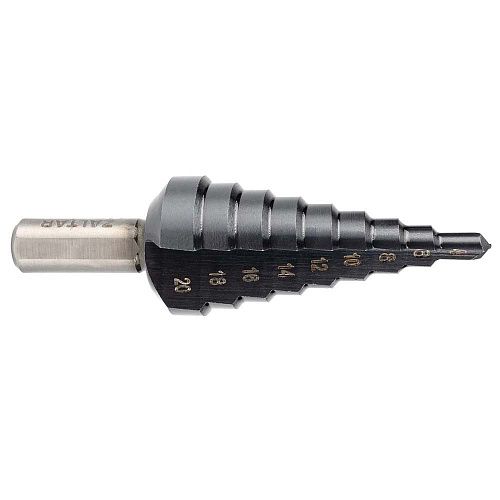 Сверло ступенчатое Ø 4-20мм HSS TiAlN Gr.2 прямая канавка трёхплоскостной хвостовик ZALTAR NEW!