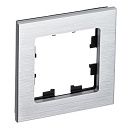 Рамка 1 пост (металл серебро) ATLASDESIGN Nature SE Рамка 1 пост (металл серебро) ATLASDESIGN Nature SE