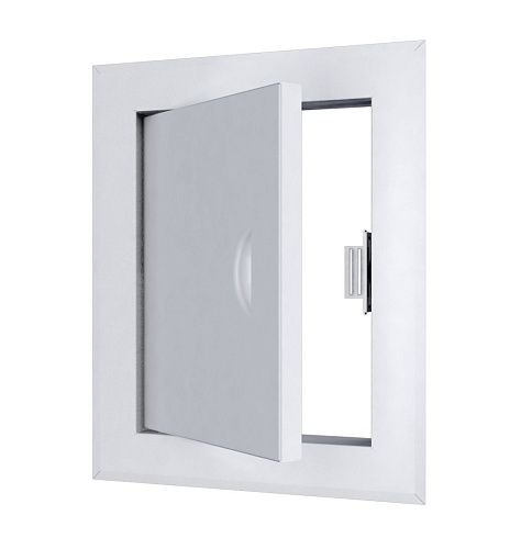 Лючок сантехнический металлический 150х150мм Viento ДР1515М белый