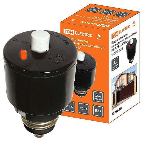 Предохранитель автоматический резьбовой ПАР-25А-УХЛ4 TDM (SQ0717-0003)