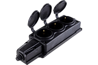 Колодка ОУ 3м штепсельная с с/з с крышкой (каучук) IP54 NE-AD (4103)