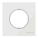 NIE 8671 CB Рамка 1 пост серия SKY Moon (белое стекло) АВВ