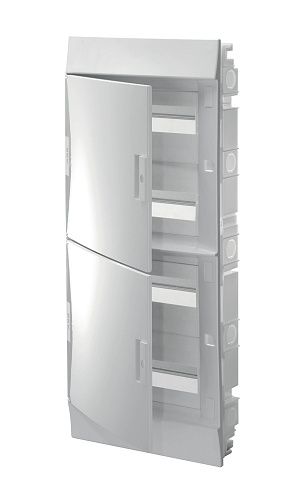 Бокс встраиваемый 4ряда 48 модулей 735х320х108мм без N/PE непрозрачная дверь IP41 (бел.) Mistral41 ABB (1SLM004100A1108)