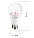Лампа светодиодная для растений ЛОН LED-A60-FITO 15Вт Е27 230Вт IN HOME Лампа светодиодная для растений ЛОН LED-A60-FITO 15Вт Е27 230Вт IN HOME