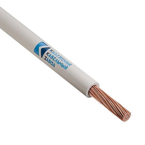 Провод установочный ПуГВнг(А)-LS 1.0 (белый) Калужский кабельный завод (ККЗ) (ГОСТ)