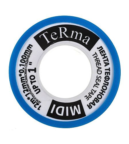 Лента ФУМ для воды 12мм*0.1мм*12м TERMA MIDI 10032